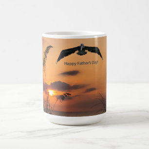 Mug Magic Pélican au lever du soleil au-dessus de la Fête 