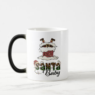 Mug Magic Père Noël bébé - Joyeux Noël - Feu de Noël