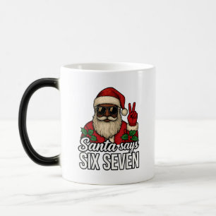 Mug Magic Père Noël drôle dit six sept 6 7 Noël Vintage