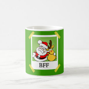 Mug Magic Père Noël et renne BFF