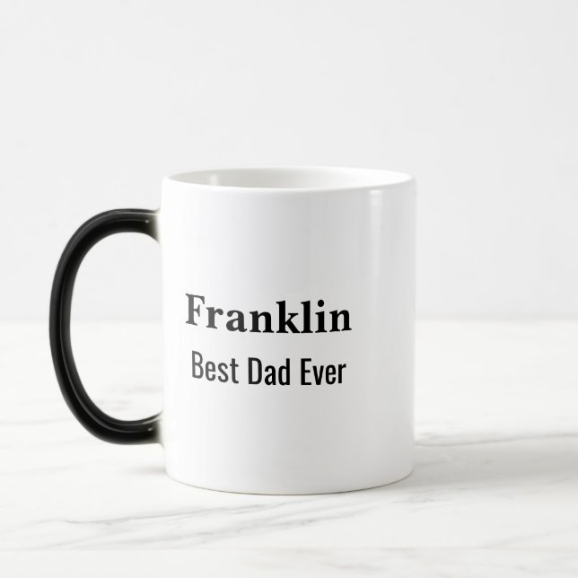 Mug Magic Personalised Best Dad Ever Monogrammed  (Gauche)