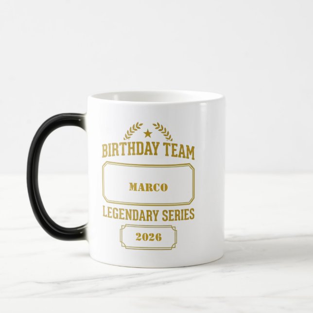 Mug Magic Personalized Legendary Series Gold  Birthday (Gauche)
