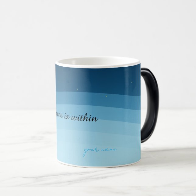 Mug Magic Personalized Night Sky Mug, Custom Name Ocean Wave (Devant droit)