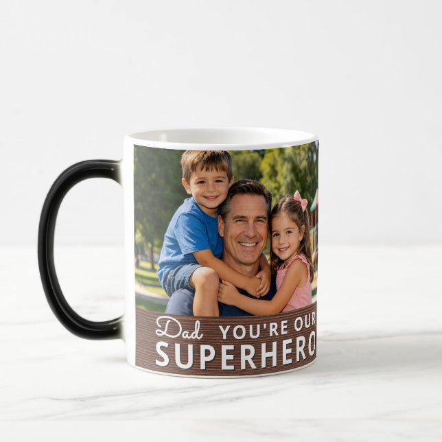 Mug Magic Personalized with 2 Photos and Text (Gauche)
