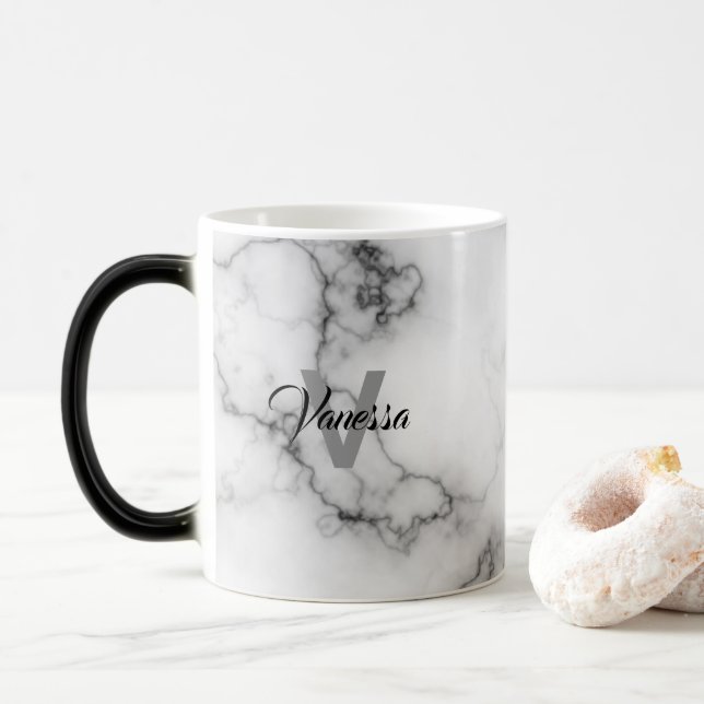 Mug Magic Personnalisation du Motif de marbre (Avec donut)