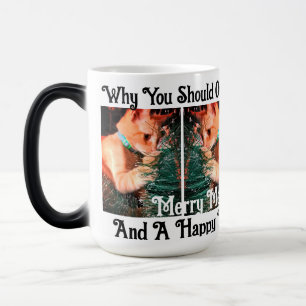 Mug Magic Personnalisation du texte de la photo de Noël de c