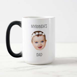 Mug Magic Personnalisé Bébé Visage Photo Papa Enfants mères