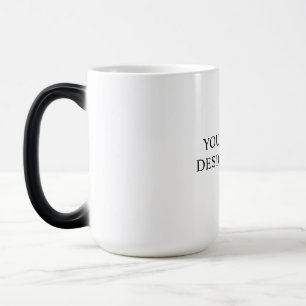 Mug Magic Personnalisé en Blanc – Votre Logo & Texte Ici