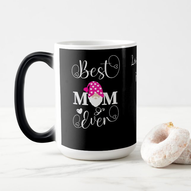 Mug Magic Personnalisé Gnome Meilleure maman jamais (Avec donut)
