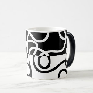 Mug Magic Persuasion linéaire I : Abstrait noir et blanc