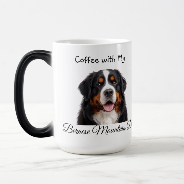 Mug Magic   Pet Photo Bernese Mountain Dog  Personalize (Gauche)