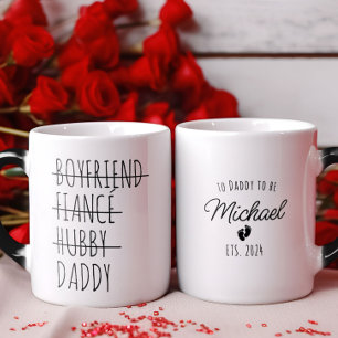 Mug Magic Petit ami à papa Grossesse Révéler Personnalisé