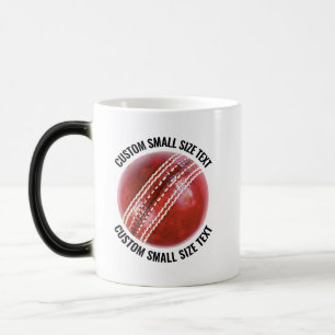 Mug Magic Petit Texte, Balle de Cricket 311g Personnalisé Ch