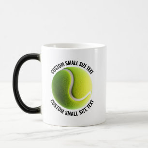 Mug Magic Petit Texte & Balle de Tennis 325ml Personnalisé C