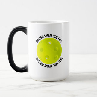 Mug Magic Petit Texte & Pickleball 15oz Personnalisé Changem