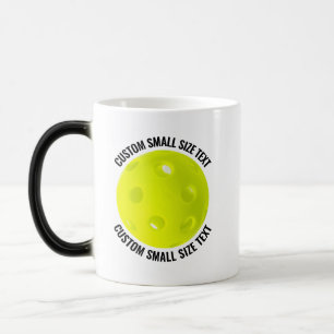 Mug Magic Petit Texte & Pickleball 325ml Personnalisé Change