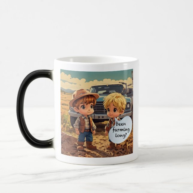 Mug Magic Petits Agriculteurs Garçons - Été Agricole Longtem (Gauche)