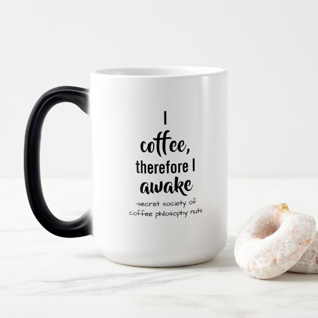 Mug Magic Philosophie du café Descartes Twist (Avec donut)