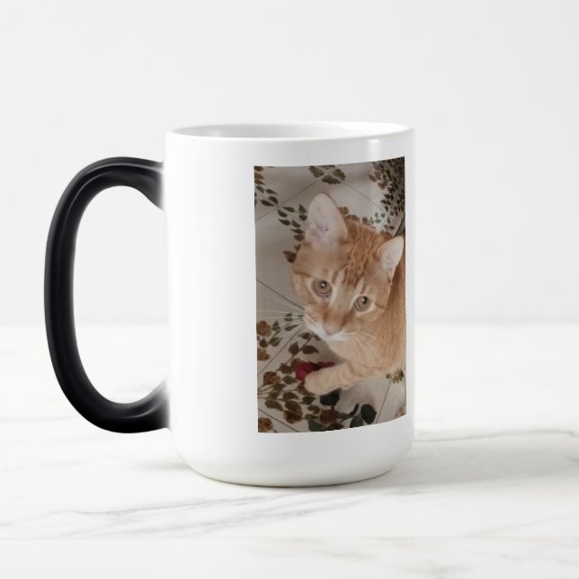 Mug Magic Photo de chaton roux, meilleur thérapeute,  (Gauche)