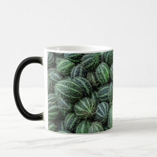 Mug Magic Photo de Cucamelon frais vert rayé, fruit mexicain (Gauche)