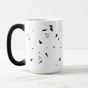Mug Magic photo en noir et blanc d'un troupeau d'oiseaux
