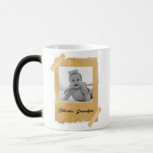 Mug Magic Photo personnalisée du visage de bébé pour grand-p