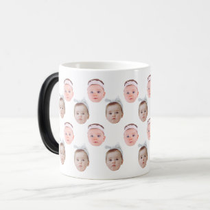 Mug Magic Photo Personnelle, Visage Personnalisé, Visage Per