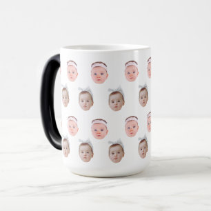 Mug Magic Photo Personnelle, Visage Personnalisé, Visage Per
