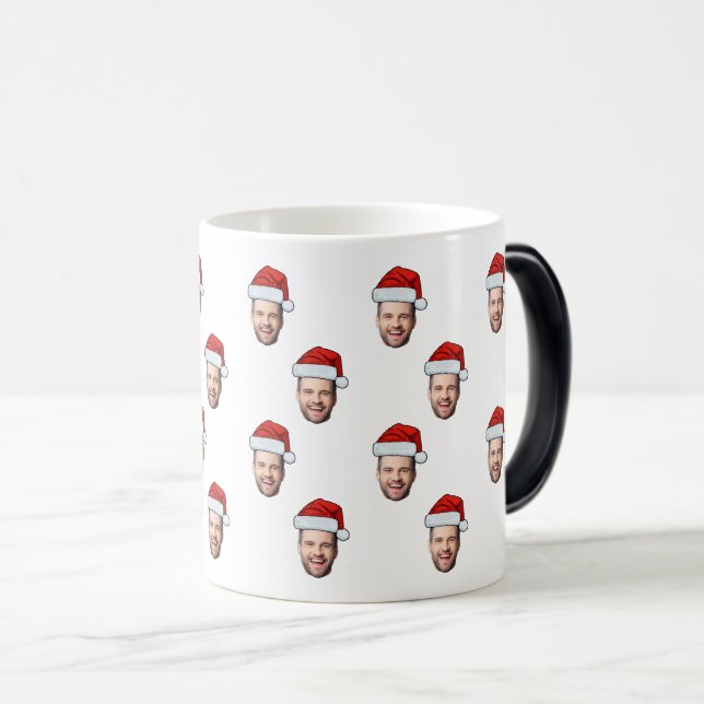 Mug Magic Photo sur mesure Santa Hat Cadeau de Noël (Devant droit)