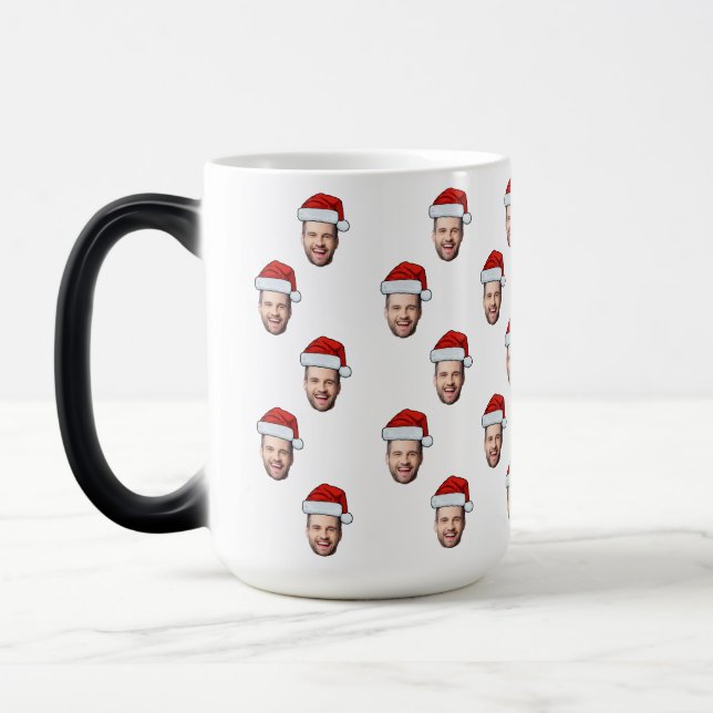 Mug Magic Photo sur mesure Santa Hat Cadeau de Noël (Gauche)