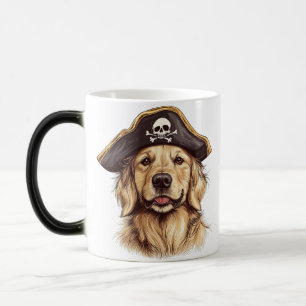 Mug Magic Pirate Golden Retriever Chien Crâne