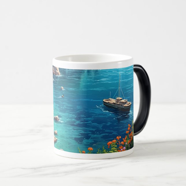Mug Magic Plage en Grèce (Devant droit)