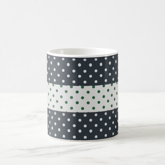 Mug Magic Pois vert et blanc pois motif muqueuse (Centre)