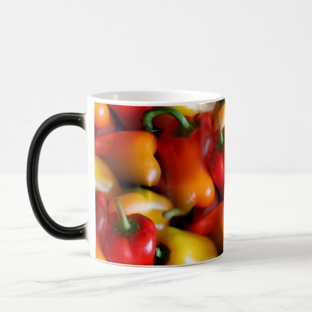 Mug Magic Poivrons rouges et jaunes (Gauche)