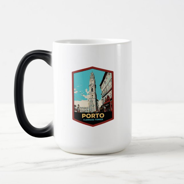 Mug Magic Portugal, ville de Porto, tour Clerigos (Gauche)