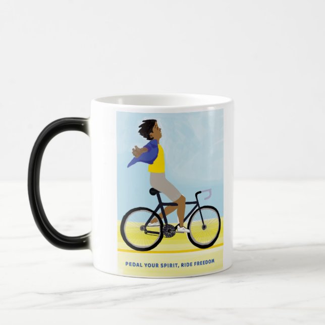 Mug Magic Poster Pedal Your Spirit - Promenade Vélo Inspiré (Gauche)