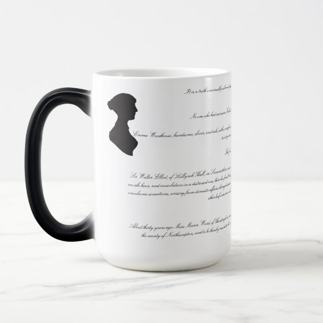 Mug Magic Premières lignes des romans de Jane Austen (Gauche)
