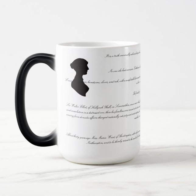 Mug Magic Premières lignes des romans de Jane Austen (Gauche)