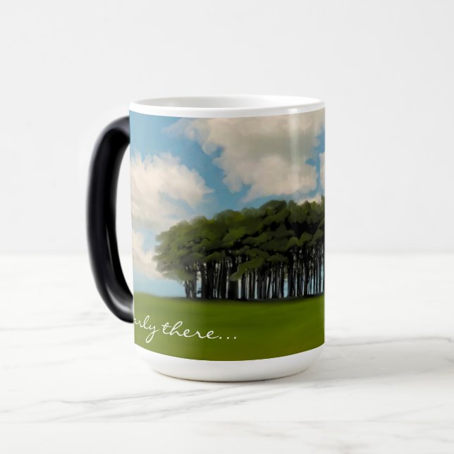 Mug Magic Presque trois arbres Cornish drive repère (Devant gauche)