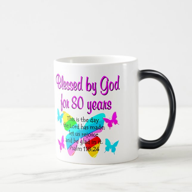 MUG MAGIC PRIÈRE DE 80E ANNIVERSAIRE (Droite)