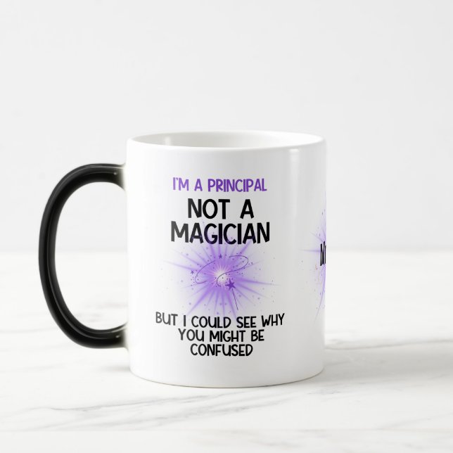 Mug Magic Principal personnalisé Retour à l'école drôle (Gauche)