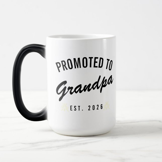 Mug Magic Promoted to Grandpa Est. 2026 (Gauche)