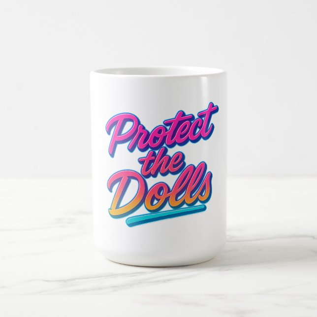 Mug Magic Protégez les poupées Neon Art Rétro (Centre)