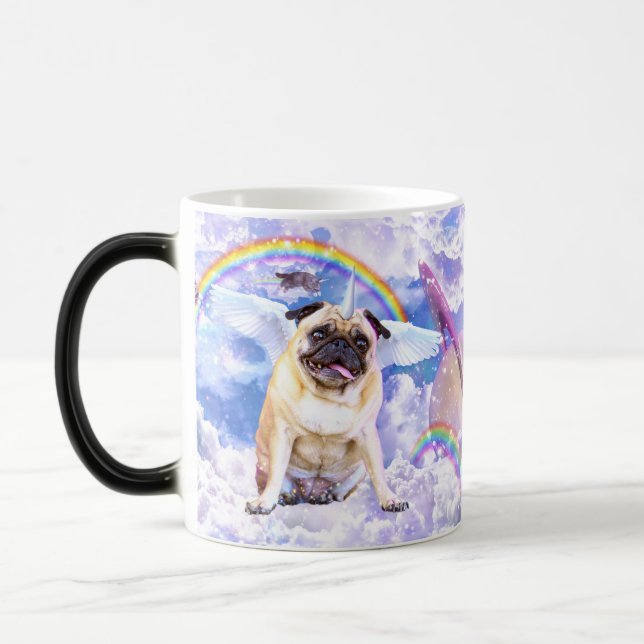 Mug Magic Pug unicorn (Gauche)