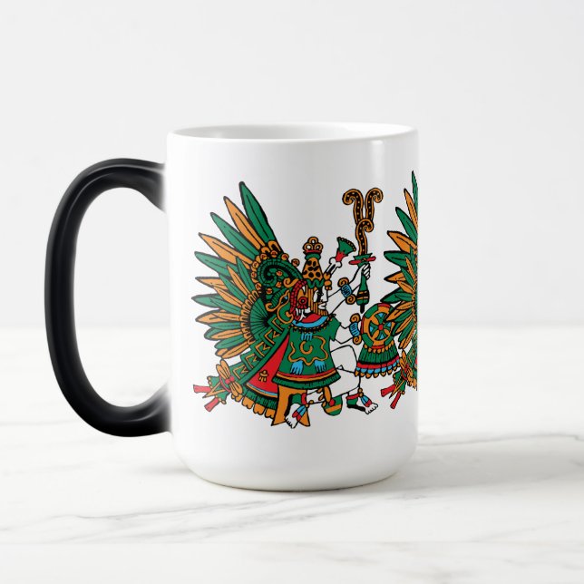 Mug Magic Quetzalcoatl – Dieu serpent à plumes du matin (Gauche)