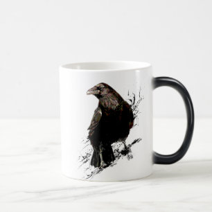 Mug Magic Raven Bird Graphisme Art Faune Art Animal Art