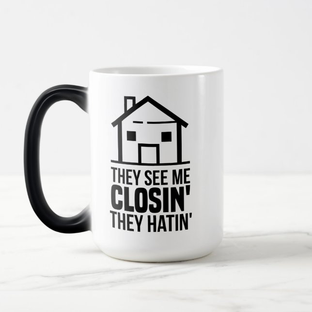 Mug Magic Realtor Ils Me Voient Fermer Agent Immobilier (Gauche)