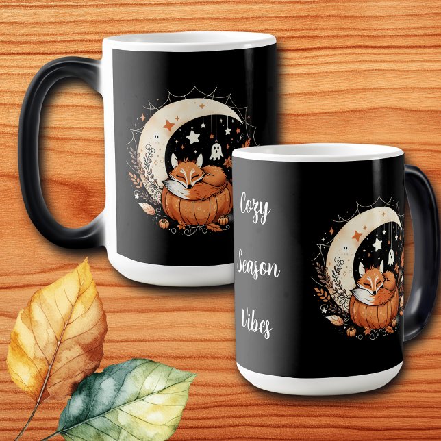Mug Magic Renard d'Halloween personnalisé et fantôme (Créateur téléchargé)
