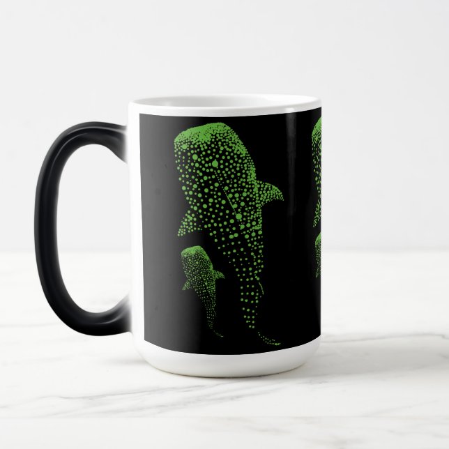Mug Magic Représentation artistique de requin baleine lumine (Gauche)
