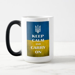 Mug Magic Restez calme et continuez votre trident emblème uk